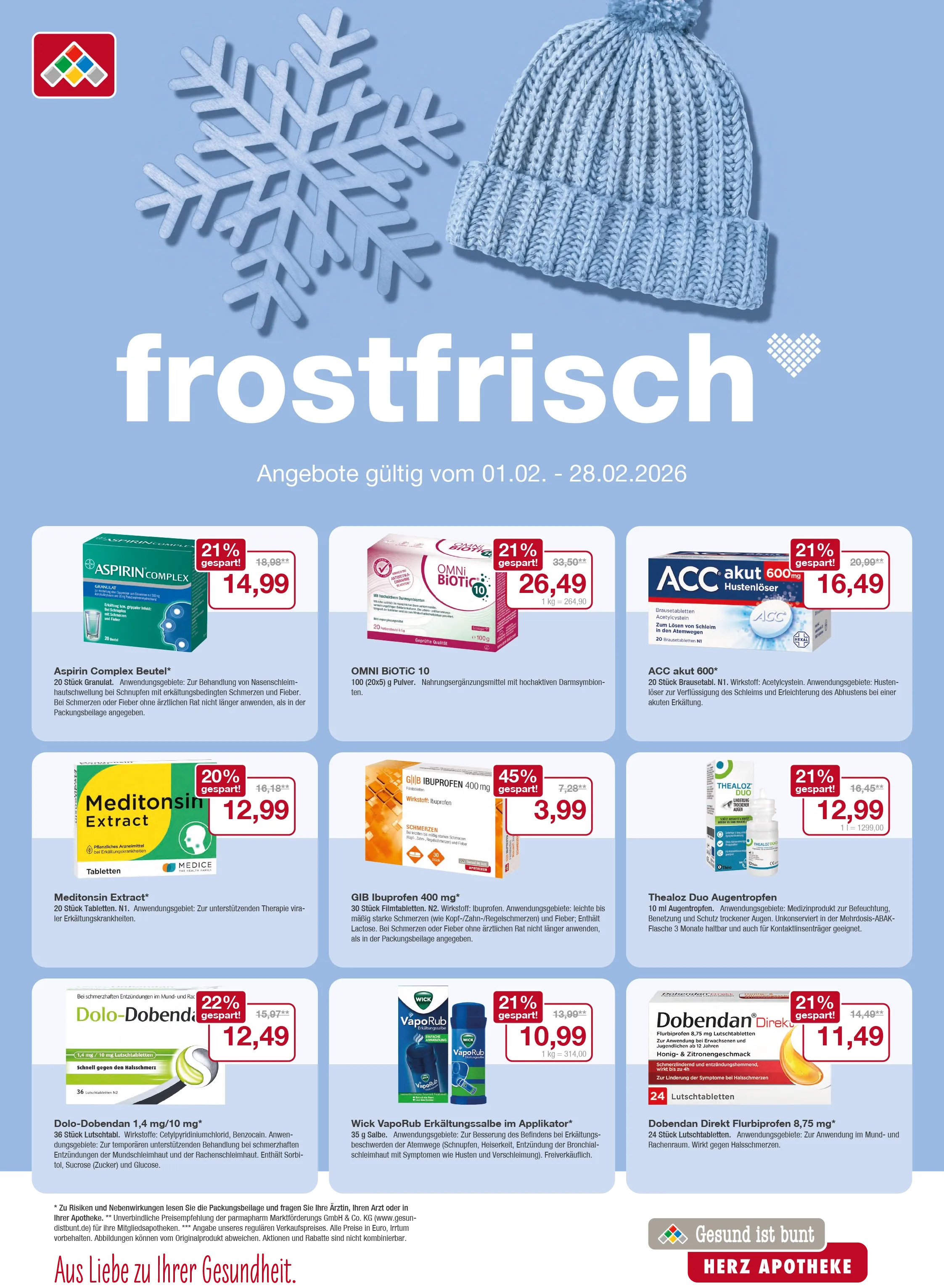 Flyer mit Februar-Angeboten